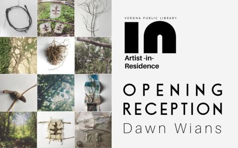 images of leaves, trees, natural art, and an accordion book ©Dawn Wians