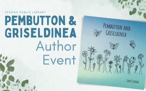 "Pembutton and Griseldinea" book cover with little watercolor flowers and leaves