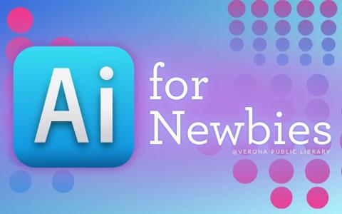 neon gradient dots in fuchsia pink, blue, and purple