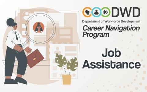 illustration of a woman in business suit and briefcase