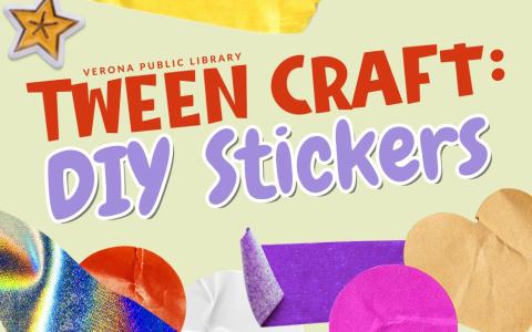 stickers in red, pink, yellow, purple, brown, white, and silver