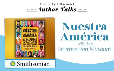 "Nuestra América" book cover with the Smithsonian logo
