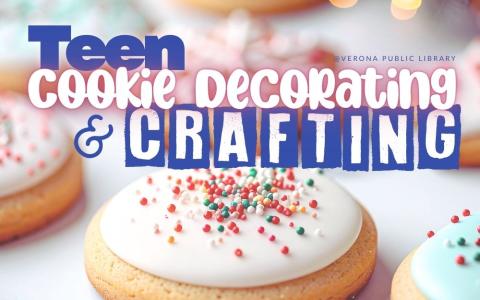 Frosted sugar cookies with sprinkles