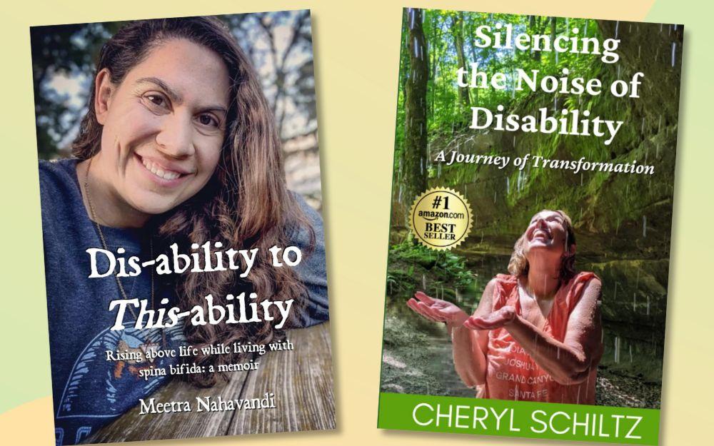 "Dis-ability to This-ability" and "Silencing the Noise of Disability" book covers