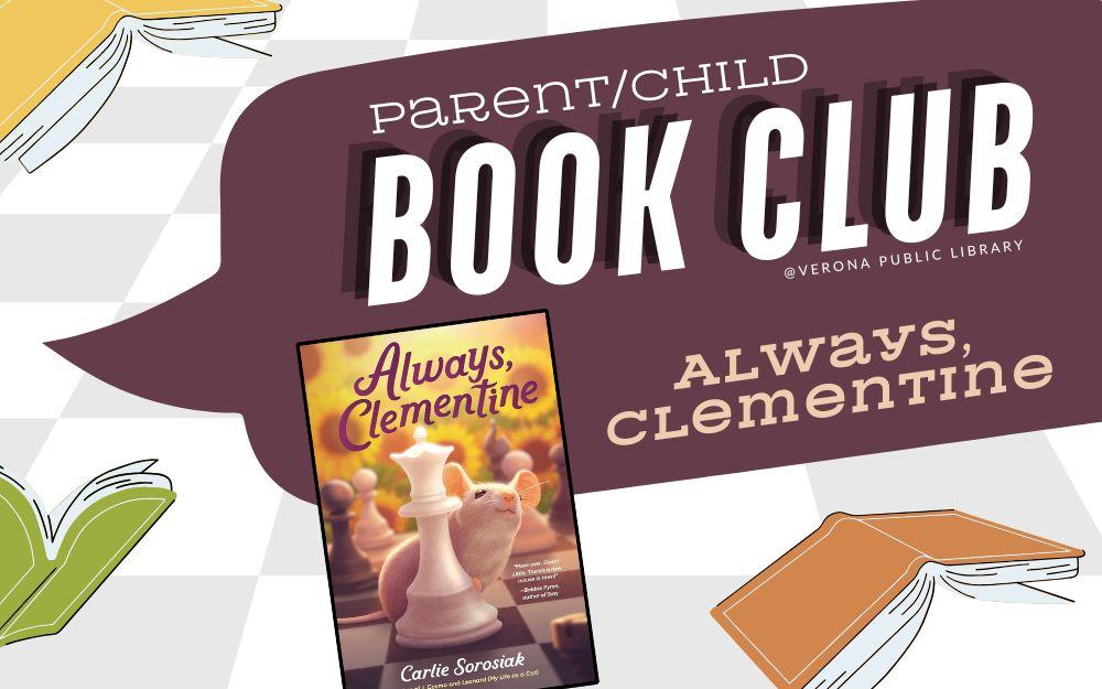 "Always, Clementine" book cover with "Parent/Child Book Club" logo