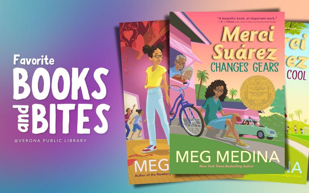"Merci Suárez Changes Gears" and two other Merci Suárez book covers