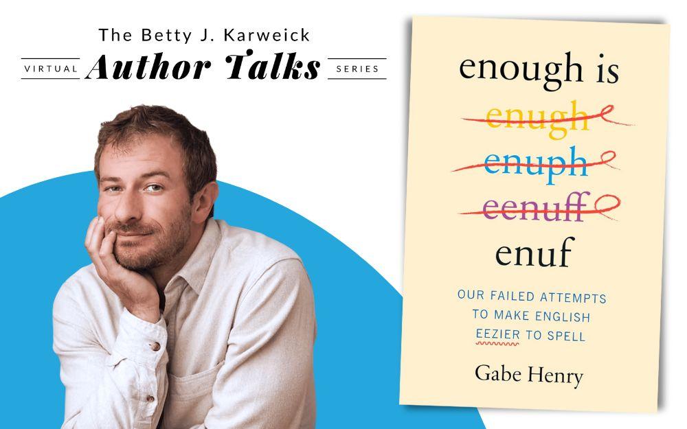 Gabe Henry next to a copy of his book, "Enough is Enuf."