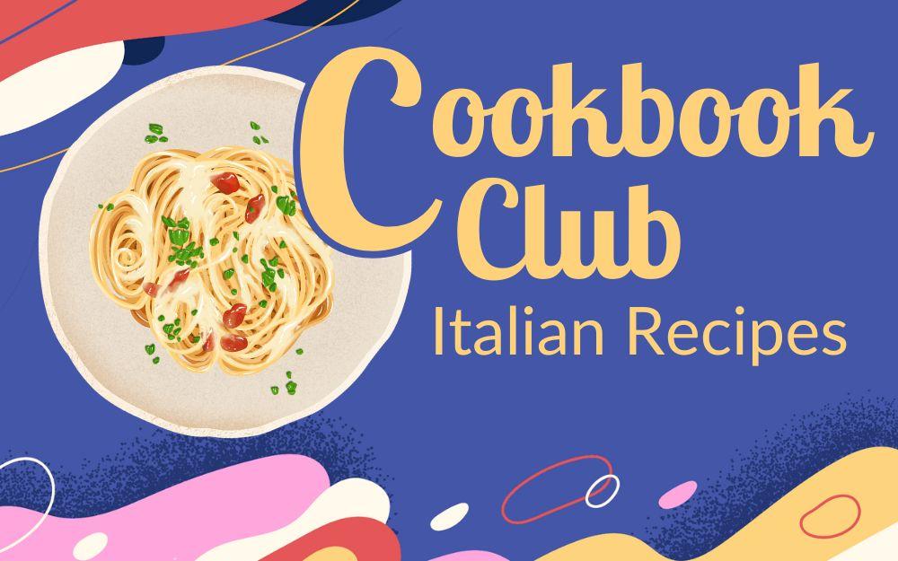 a plate of pasta fresca with a fun, colorful background