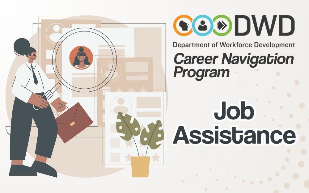 illustration of a woman in business suit and briefcase