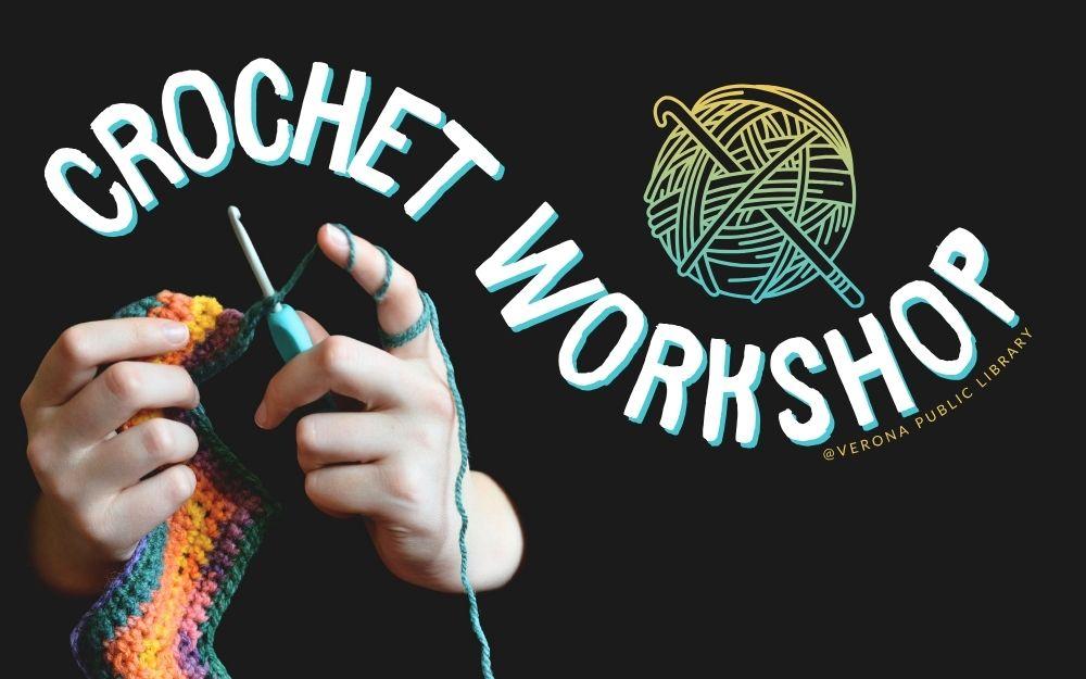 a person crocheting a striped zig-zag design